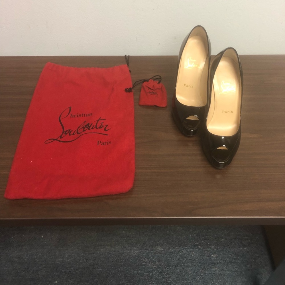 Christian Loubiton peep toe pumps